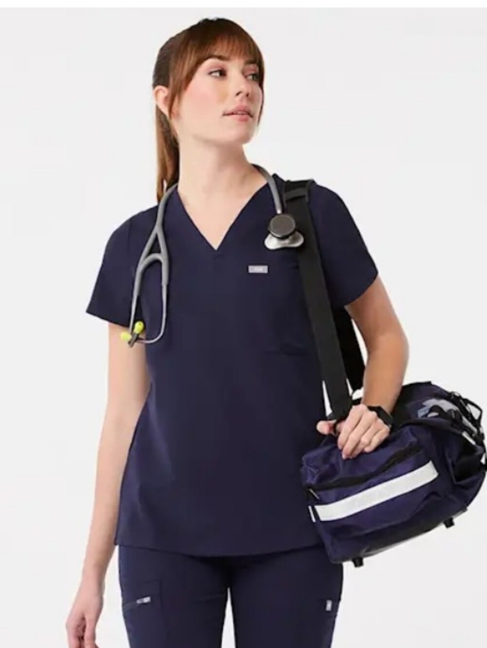 Figs Catarina Scrub Top Navy, Size S